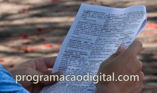 Prova do ENEM -Programação Digital - programacaodigital.com