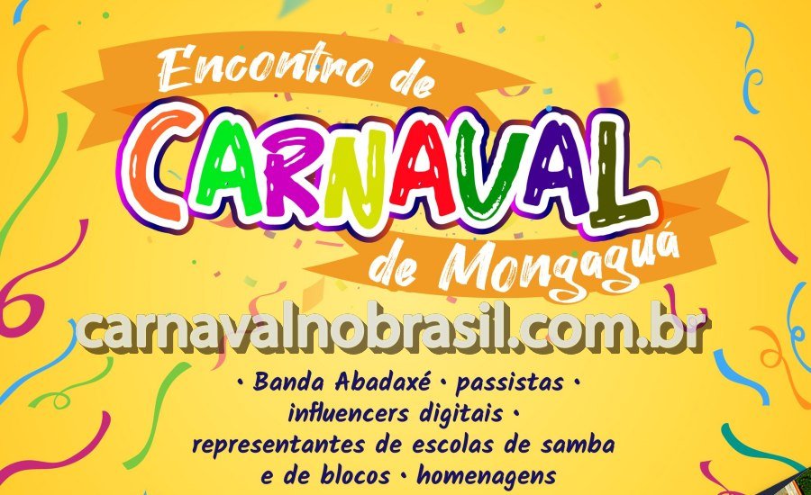 Estancia Balnearia de Mongagua Carnaval no Litoral Paulista -Sortimento Programação Digital