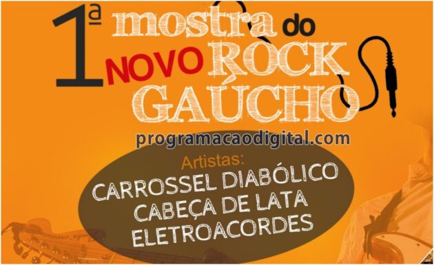 Mostra do Rock Gaúcho reunirá as bandas Cabeça de lata, Eletroacordes e Carrossel Diabólico no Teatro de Arena em Porto Alegre