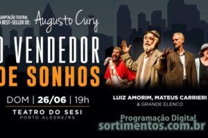 Espetáculo "O Vendedor de Sonhos” no Teatro do SESI em Porto Alegre