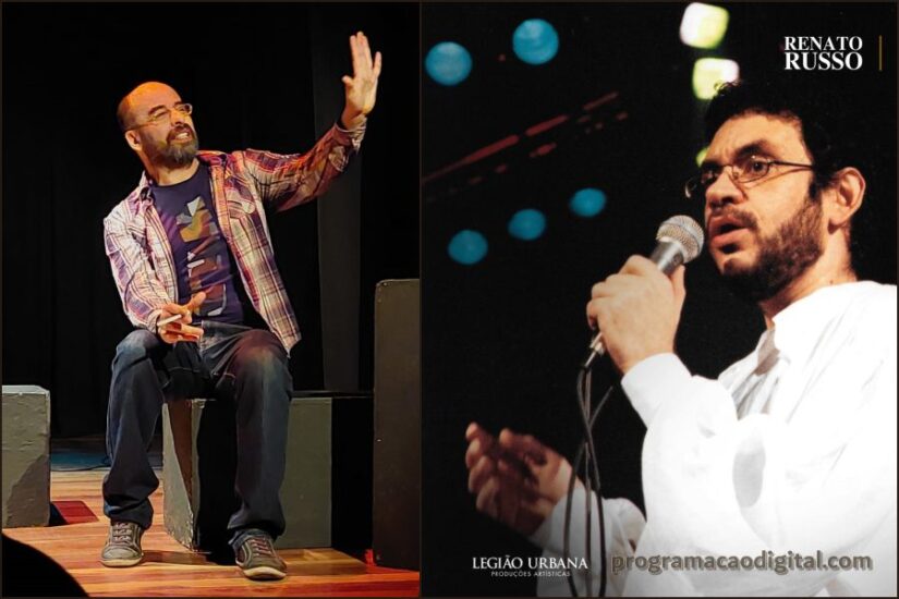 Monólogo Por Enquanto, R.Russo no Teatro Nilton Filho em Porto Alegre - programacaodigital.com
