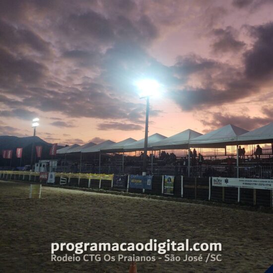 Programação Digital no Rodeio do CTG Os Praianos 2023 em São José / SC - programacaodigital.com