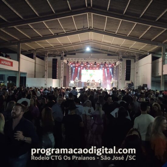 Programação Digital no Rodeio do CTG Os Praianos 2023 em São José / SC - programacaodigital.com