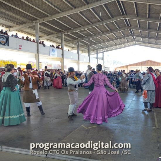 Programação Digital no Rodeio do CTG Os Praianos 2023 em São José / SC - programacaodigital.com