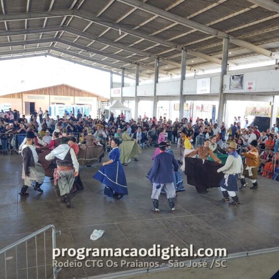 Programação Digital no Rodeio do CTG Os Praianos 2023 em São José / SC - programacaodigital.com