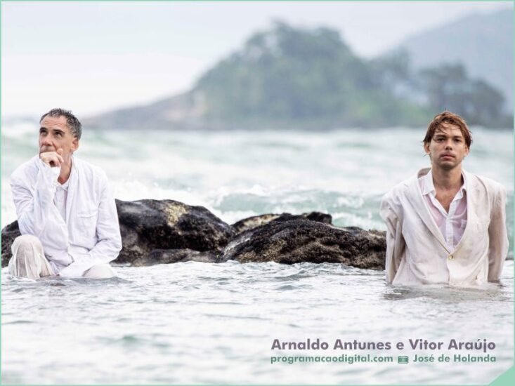 Arnaldo Antunes e Vitor Araújo apresentam show "Lágrimas no Mar" no Guairão