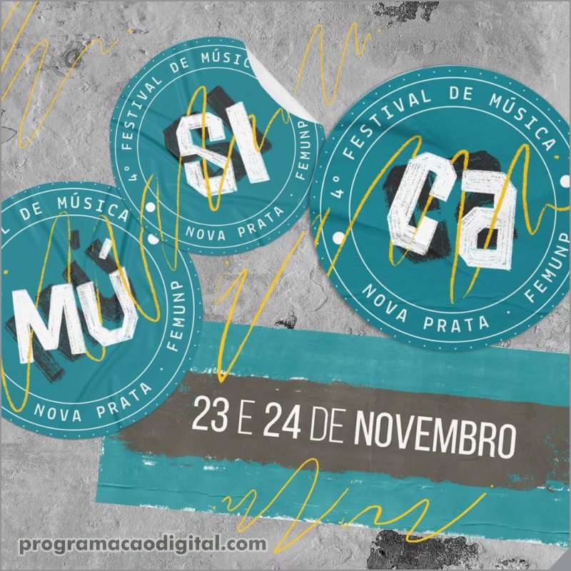 Festival de Música de Nova Prata - inscrições para Mostra Paralela - programacaodigital.com