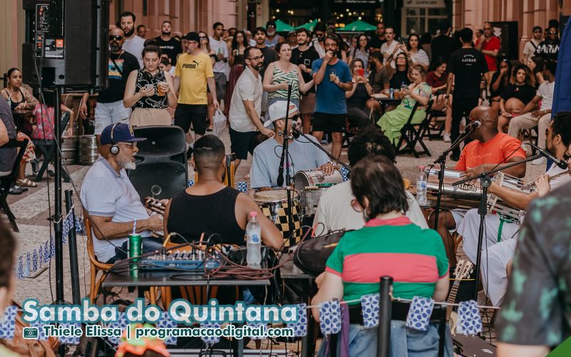 Samba do Quintana na Travessa dos Cataventos na Casa de Cultura Mario Quintana completa 2 anos