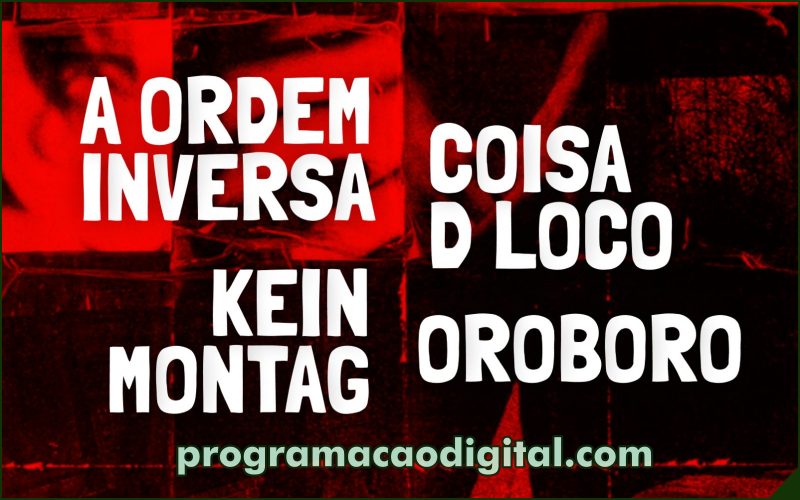 Sábado Underground com as bandas A Ordem Inversa, kein Montag, Coisa D Loco e Oroboro, no Music Box Estúdio, em Porto Alegre