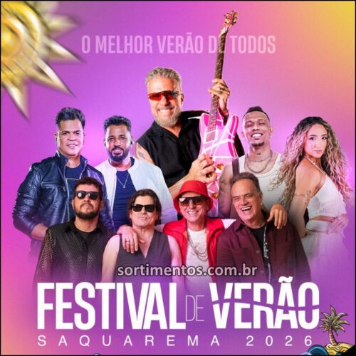 Programação dos shows no Festival de Verão 2026 em Saquarema - programacaodigital.com