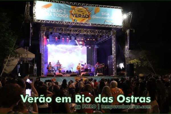 Programação dos shows gratuitos no Sesc Verão 2025 de Rio das Ostras