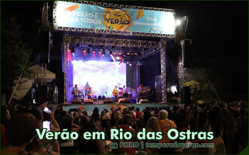 Programação dos shows gratuitos no Sesc Verão 2025 de Rio das Ostras