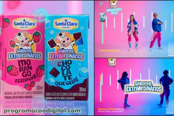 Bebida láctea Sabores Extraordinários da Santa Clara