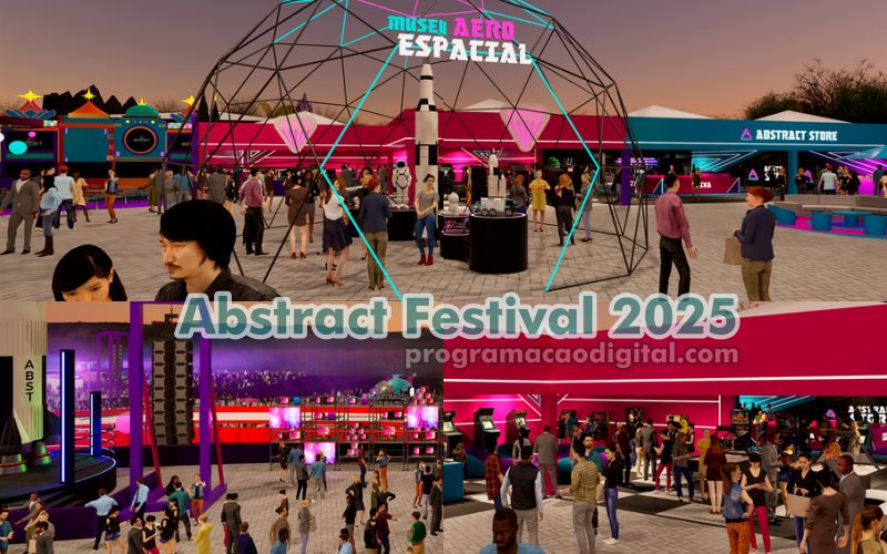 Abstract Festival 2025 em Goiânia - Sortimento Programação Digital