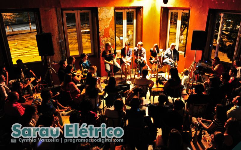 26 Anos do Sarau Elétrico - Bar Ocidente em Porto Alegre - Sortimento programação digital