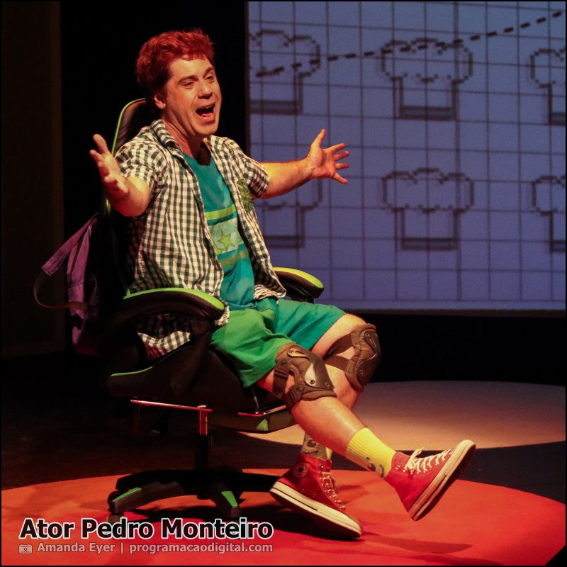 Ator Pedro Monteiro - Espetáculo Meus 2 Pais - Sortimento Programação Digital
