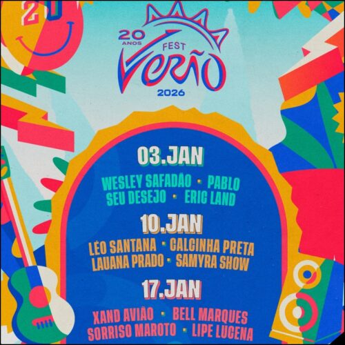 Programação Fest Verão Paraíba 2026 em Cabedelo - programacaodigital.com