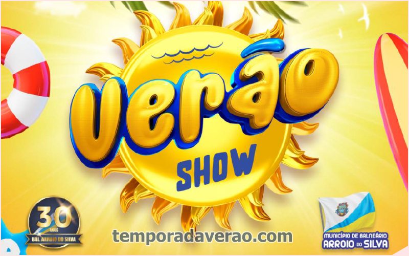 Shows no Balneário Arroio do Silva na temporada verão 2026 no litoral catarinense