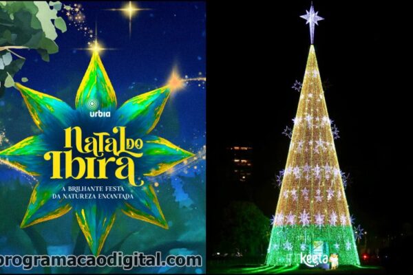 Árvore de Natal e programação Natalina no Parque Ibirapuera em São Paulo - programacaodigital.com