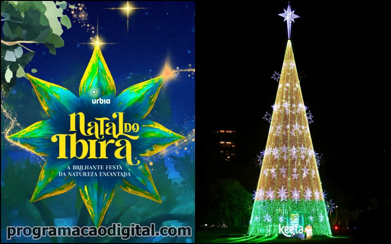 Árvore de Natal e programação Natalina no Parque Ibirapuera em São Paulo - programacaodigital.com