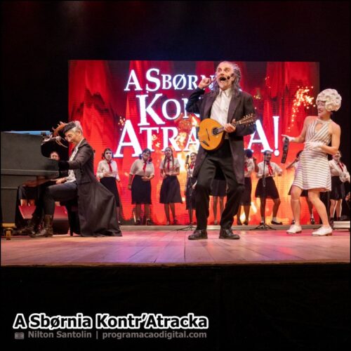 Espetáculo 'A Sbørnia Kontr’Atracka' com Hique Gomez e Simone Rasslan - programacaodigital.com