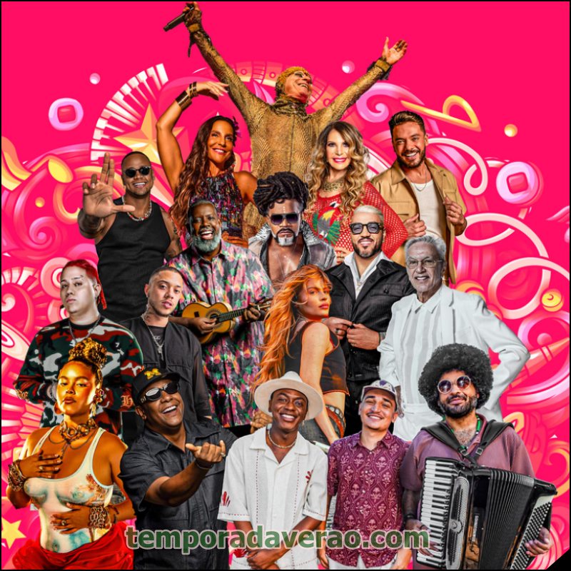 Programação de shows no Verão 2026 de Salvador na Bahia - programacaodigital.com