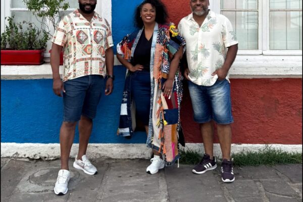 André Nascimento, Andréa Cavalheiro e Edu Moreira no Baile de Carnaval do Grezz em Porto Alegre