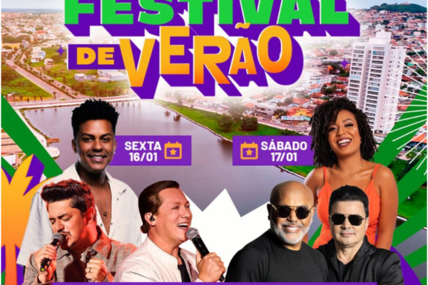 Programação de shows no Festival de Verão 2026 em Catalão