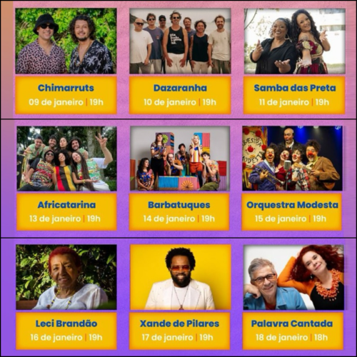 Shows na praia do Mar Grosso em Laguna no litoral catarinense