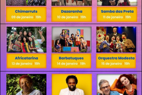 Shows na praia do Mar Grosso em Laguna no litoral catarinense