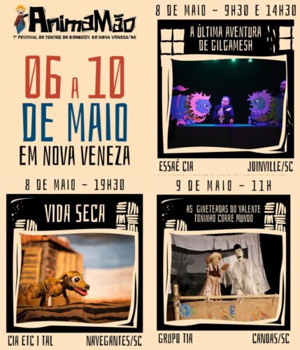 Festival AnimaMão em Nova Veneza em Santa Catarina - programacaodigital.com