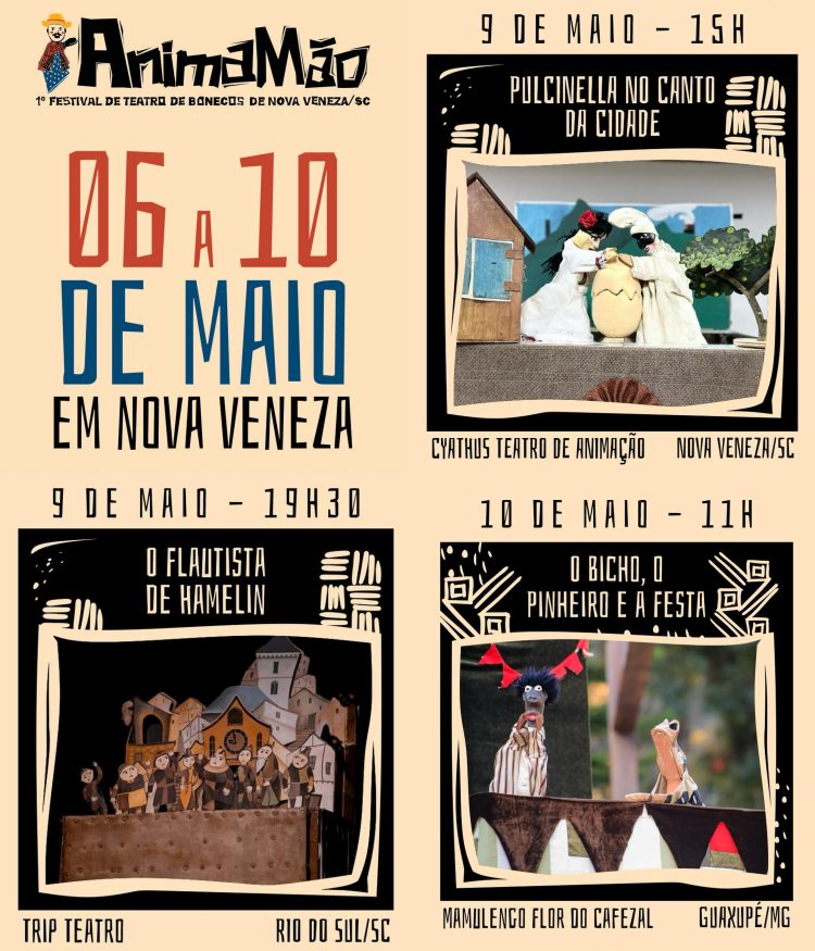 Festival AnimaMão em Nova Veneza em Santa Catarina - programacaodigital.com
