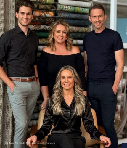 Eduardo Feine, Fabiane Blasi, e Gilberto Feine e Andrea Feine