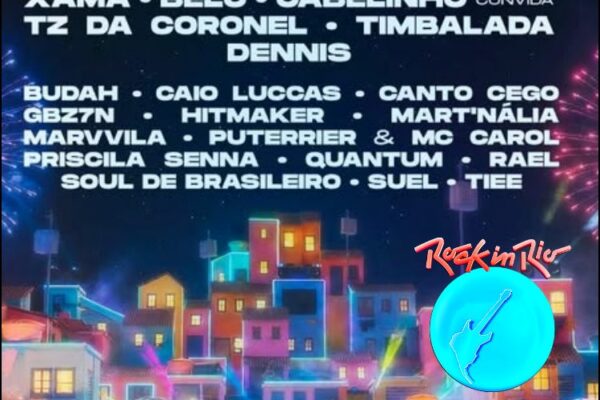 Line-up completo do Espaço Favela no Rock in Rio