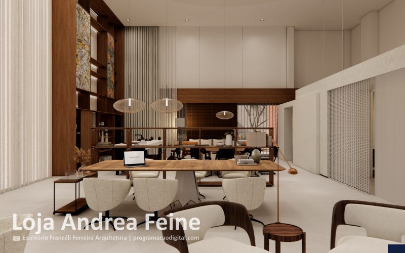 Showroom Loja Andrea Feine em Porto Alegre