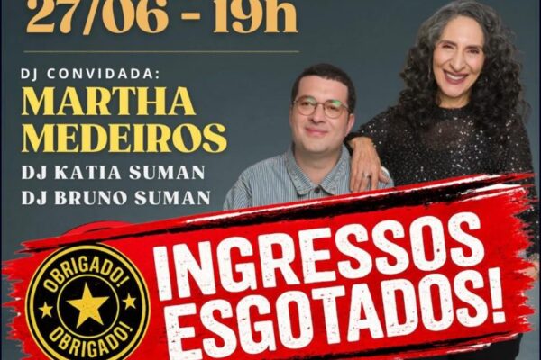 Festa Baila Comigo comandada por Katia e Bruno Suman revela o lado DJ de Martha Medeiros
