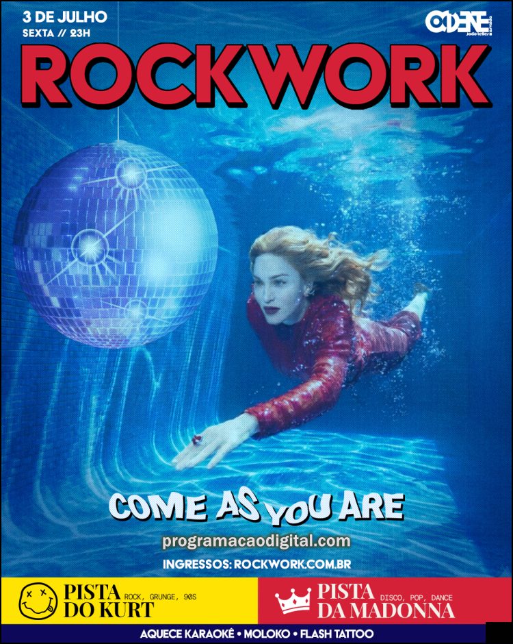 Festa Rockwork faz especial Madonna no Bar Ocidente em Porto Alegre