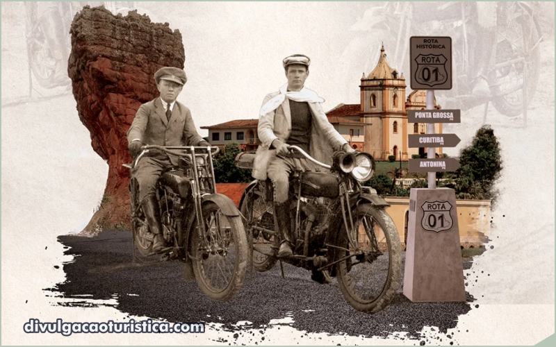 Rota 01 Mototurismo : viagem histórica entre Ponta Grossa e Antonina celebra 103 anos
