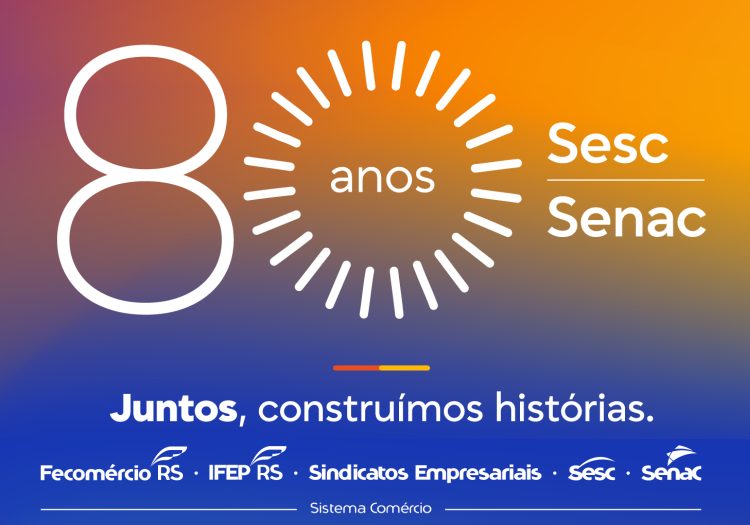 Programação 80 anos Sesc/RS e Senac-RS na Orla do Guaíba em Porto Alegre